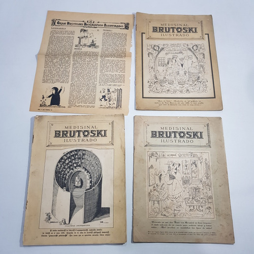 Antiguas Revistas Brutoski 1955 Humor Oski N 1 2 3 Mag 61615