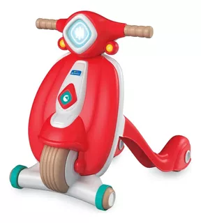 Caminador Para Bebes Clementoni Scooter Primeros Pasos Color Rojo