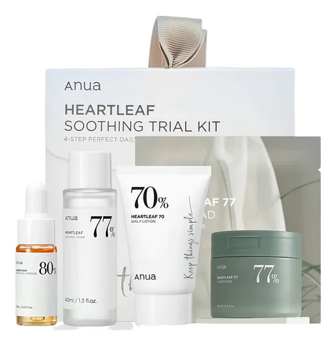 Anua Heartleaf Soothing Trial Kit Set De Prueba Toner Ampoul