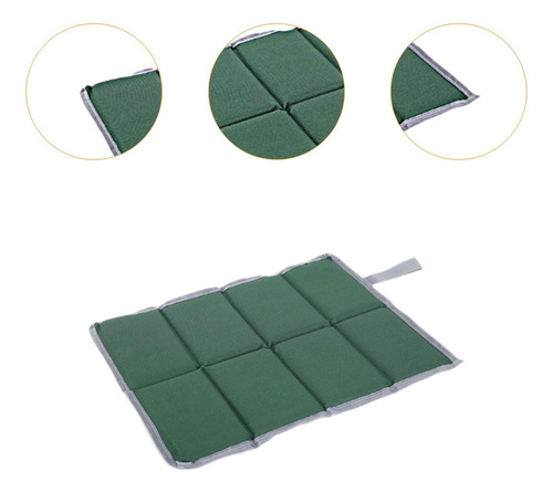 Cojín Para Acampar, Tela Oxford, Cómoda Almohadilla Verde