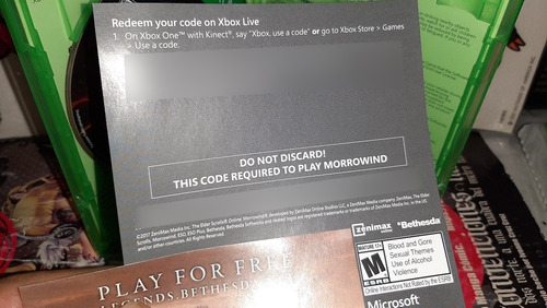 The Elder Scrolls Online Morrowind En Buen Estado. (Usado)