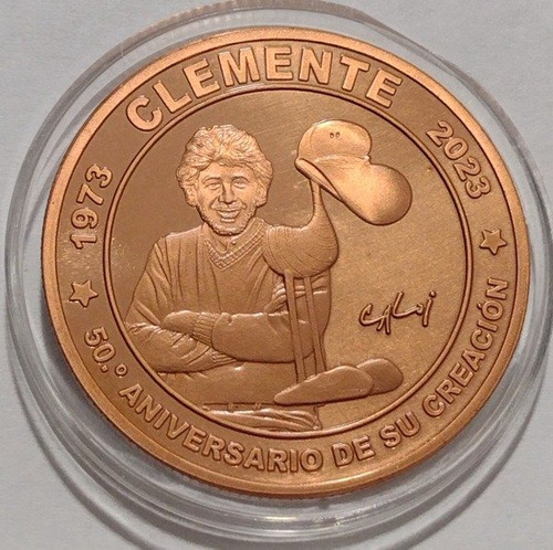 Argentina Medalla Conmemorativa. Clemente, 50 Años (caloi)