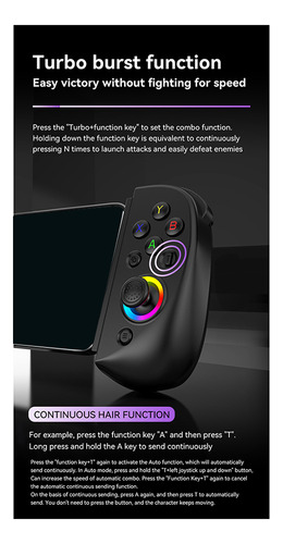 D8 Mobile Stretch Com Gamepad Leve Para Dual Hall Wireless