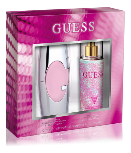 Set De Bruma Corporal Perfume Guess Pink Para Mujer Edp De 7