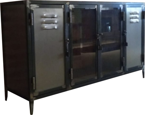 Imagen 1 de 10 de Mueble De Chapa Estilo Industrial Aparador Vajillero