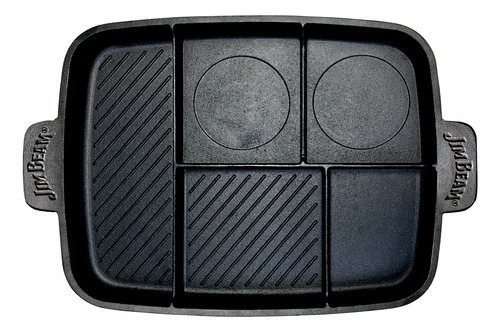 Plancha 5 Compartimientos Hierro Fundido Jim Beam