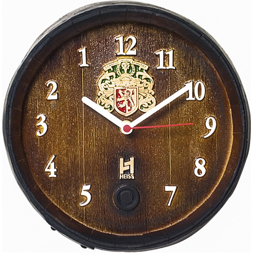 Relógio Barril Decorativo Pequeno - Anti-horário