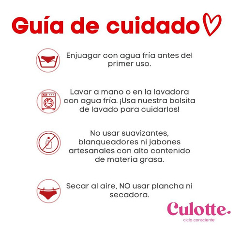 Az. Calzon Mujer Menstrual Mon Culotte Flujo Medio