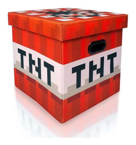 Minecraft Tnt Block - Cubo De Almacenamiento Organizador De