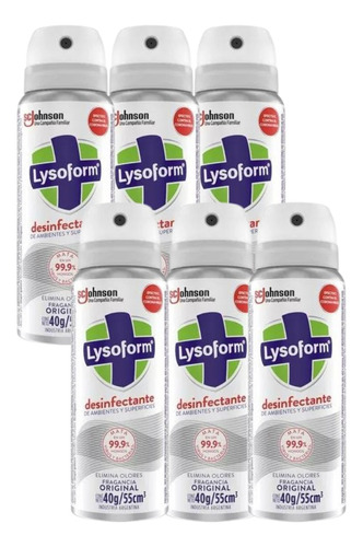 Lysoform Mini Para Llevar Desinfectante Spray X6