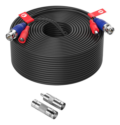 1 Pack 150ft 45 Meters All In One Video Power Cable Bnc
