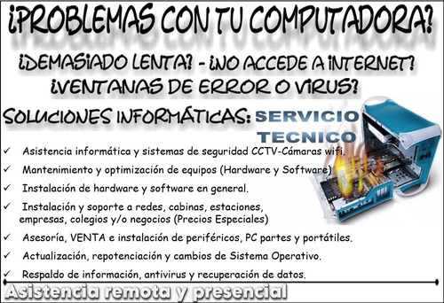 Reparación De Equipos De Cómputo - Instalación De Cámaras