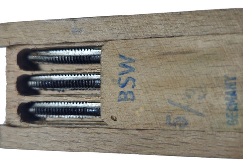 Juego De Machos 5/32 W Kit X 3 Un Caja Madera Germany