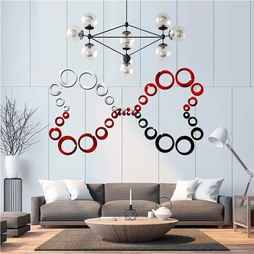 Pegatina De Pared Autoadhesiva Con Espejo Extraíble