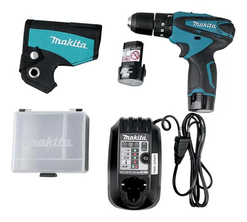 Parafusadeir E Furadareira À Bateria 3/8 12v Df330dwe Makita Cor Azul-turquesa 110V/220V