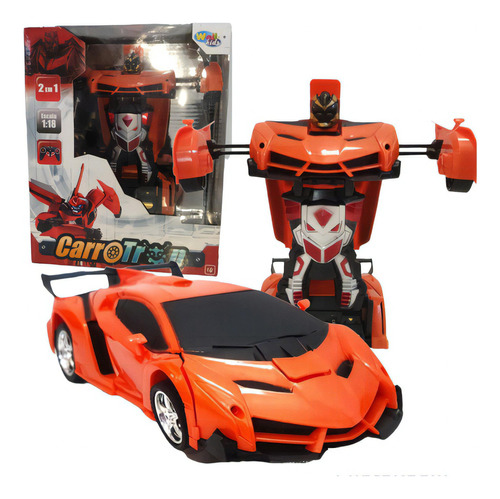 Carrinho De Controle Remoto Carro Transformers Tron