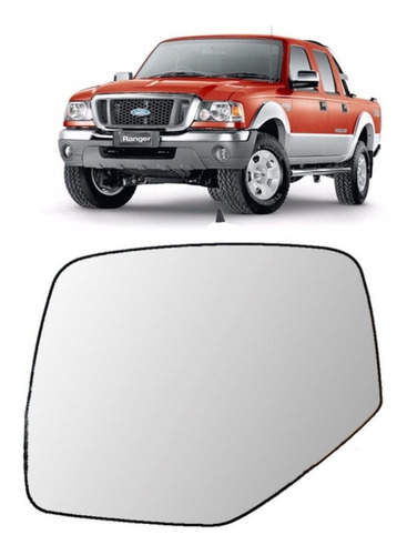 Espejo Vidrio Placa Ford Ranger 2004 Al 2009 Curvo Original