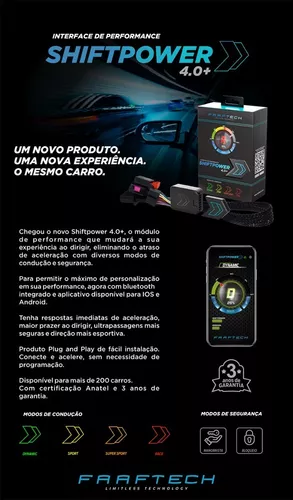 Shift Power 4.0 Faaftech Bluetooth App Ft Sp02+ Acelerador