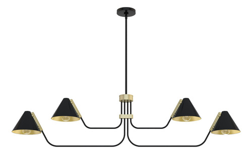 Hunter Fan Company  Grove Isle Candelabro, Negro Mate