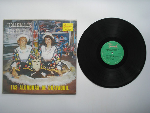 Lp Vinilo Las Alondras De Guayaquil Homenaje Julio Jaramillo