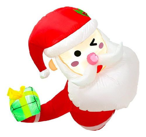 R Decoración Navideña Inflable De Papá Noel