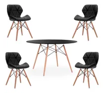 Comprar Combo Juego Mesa Comedor Eames 120 + 4 Sillas Eames Soft