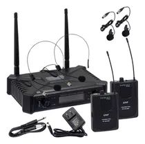 Comprar Micrófono Inalámbrico Uhf 2 Vinchas Y 2 Solaperos  Batblack