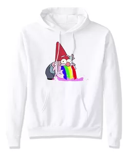 Sudadera Con Gorro Gnomo Arcoiris Gravity Falls Happy