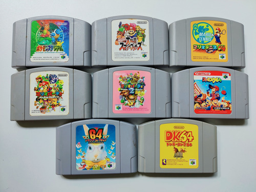 Set Juegos N64 Japones Original - Pokemon Mario Super Smash