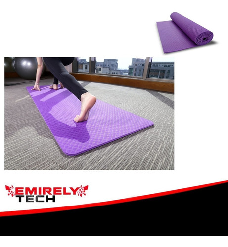 Imagen 1 de 7 de Yoga Mat Colchoneta Manta Gimnasia Deporte Ejercicio Alfombr