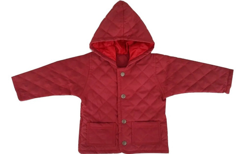 Campera Nene Nena Kids Forrada Con Capucha Y Bolsillos