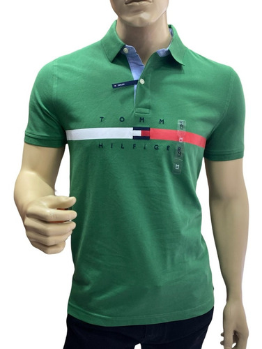 Tommy Hilfiger Tipo Polo Hombre Verde Cf.