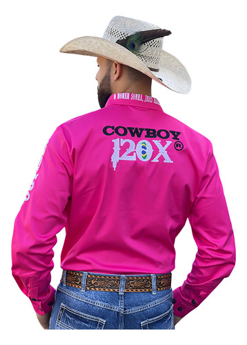 Camisa Country Masculina Rodeio Bordada Manga Longa Agro