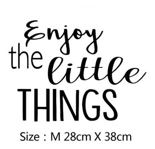 Calcomania Vinil Pared Enjoy Little Things Disfrutar Cosas