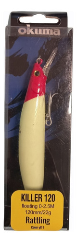 Señuelo Pez Okuma Killer 120 12cm 22 Gramos Amarillo Pastel