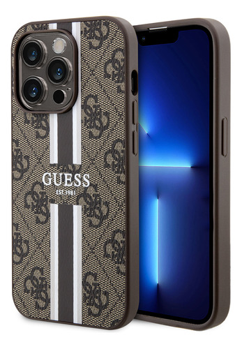 Protector Guess  Para iPhone 15 Pro Magsafe Marron