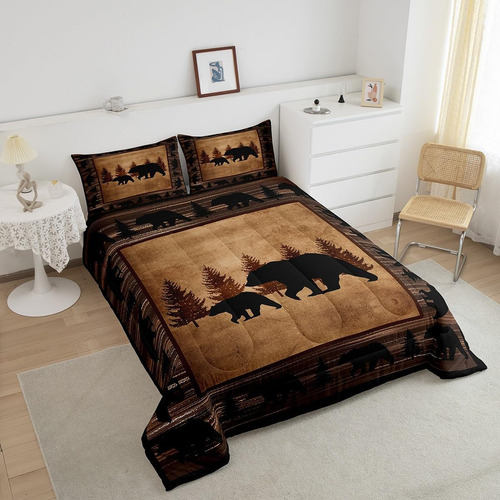 Feelyou Juego De Edredón De Oso Para Niños, Juego De Cama De