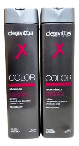  Tratamento Color Shampoo 300ml Reconstrutor 300ml Dexvitta