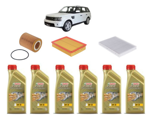 Kit Revisao Troca De Oleo Land Rover Range Rover 3.0 10 A 13