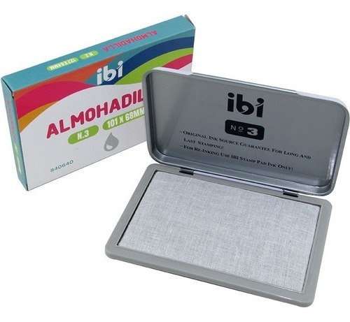 Ibi Almohadilla Para Sello N°3 Con Tint. Envase Metalico