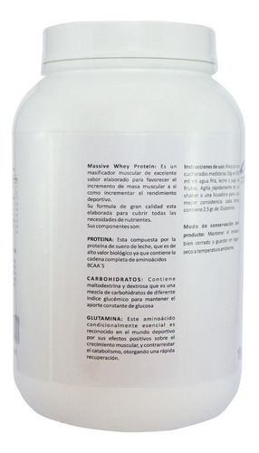 Oferta!!! Massive Punch X 1 Kg, Aumento De Masa Muscular