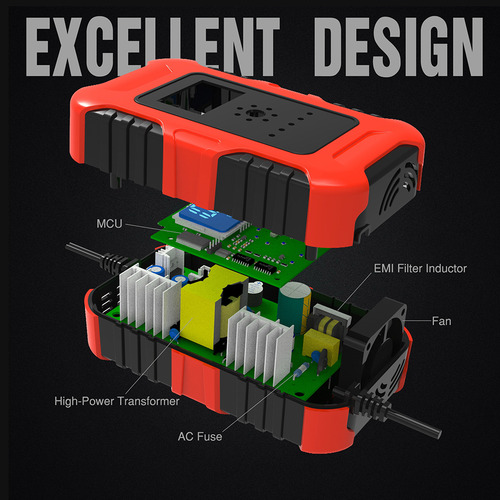 12v-24v 10a Pantalla Lcd Digital Cargador De Coche Cargador