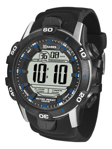 Relógio X-games Masculino Digital Xmppd457 Bxpx Cinza Azul