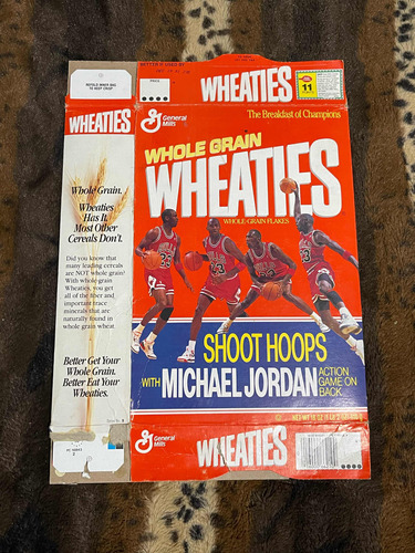 Antigua Caja Conmemorativa Michael Jordan Wheaties