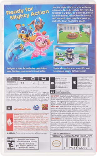 Paw Patrol Mighty Pups Save Adventure Bay Nintendo Switch