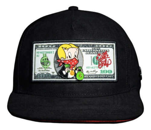 Gorra Cash Only Rich Dollar Black Negra Snapback 2023 21