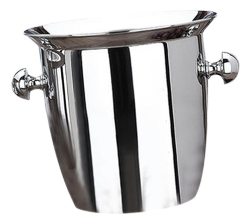 Cubo De Hielo De Acero Inoxidable Con Mango Duradero Para 5l