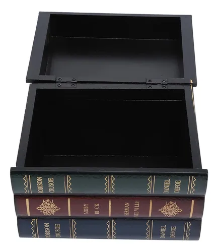 Cajas En Forma De Libro De Madera De Nanddi, Caja De De De A
