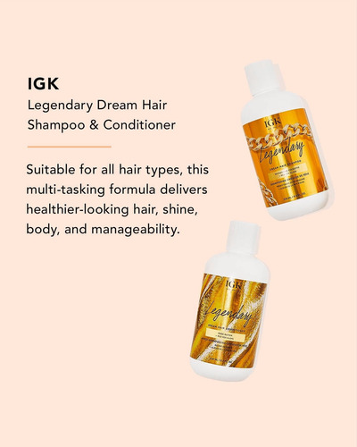 Conjunto De Shampoo E Condicionador Igk Legendary Dream Hair