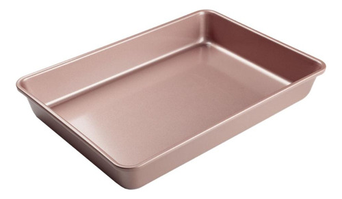 Forma Aço Carbono Rose Gold Para Culinária 34x24x5cm 1un